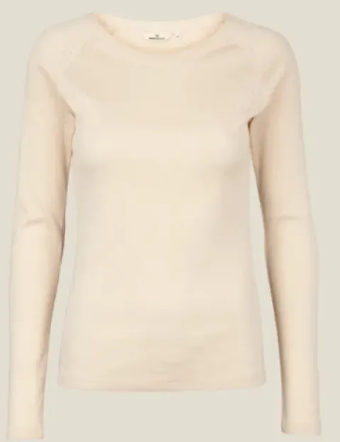 Basicapparel Arense Bluse Creme Farvet