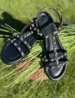 Billi bi Sort Sandal M/Nitter