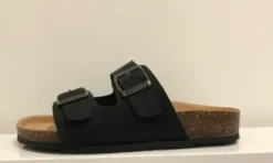 BioNatura Sandal Style 11 Thesis Sort Nabuk Sandal