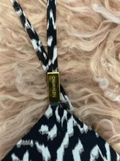 Calvin Klein Sort-Hvid Bikinitop