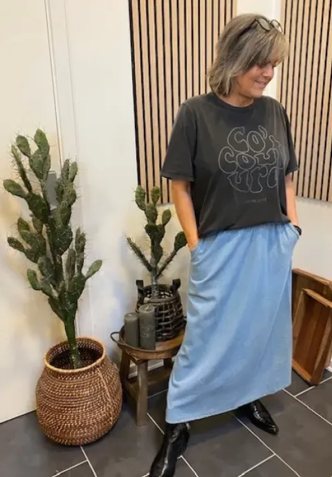 CC Heart Ellis Skirt Denim
