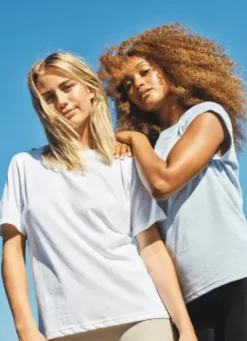 CC Heart Lyseblå T-Shirt Med Rund Hals