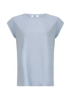 CC Heart Lyseblå T-Shirt Med Rund Hals