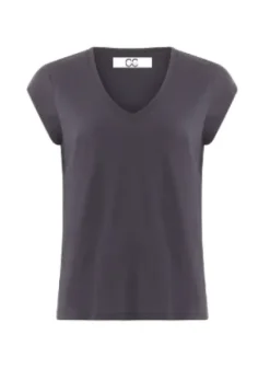 CC Heart Marineblå T-Shirt Med V-Hals