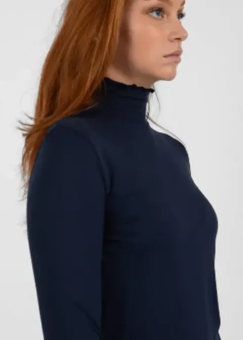 CC Heart Sofia Navy Turtleneck