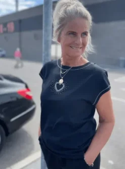 CC Heart Sort T-shirt Med Similisten