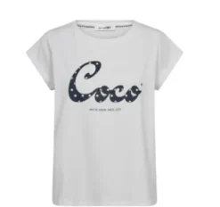 Co Couture Dot Coco Tee Hvid/M Blå