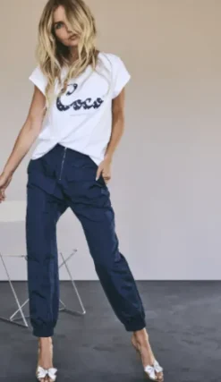 Co Couture Dot Coco Tee Hvid/M Blå
