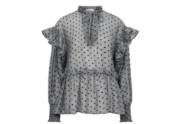 Co Couture Grå Katinka Dot Frill Bluse – SPAR 40%