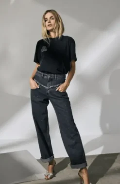 Co Couture Siara Outline T-Shirt Mat Sort