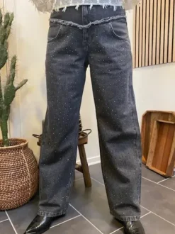 Co Couture Skylar Stone Block Jeans