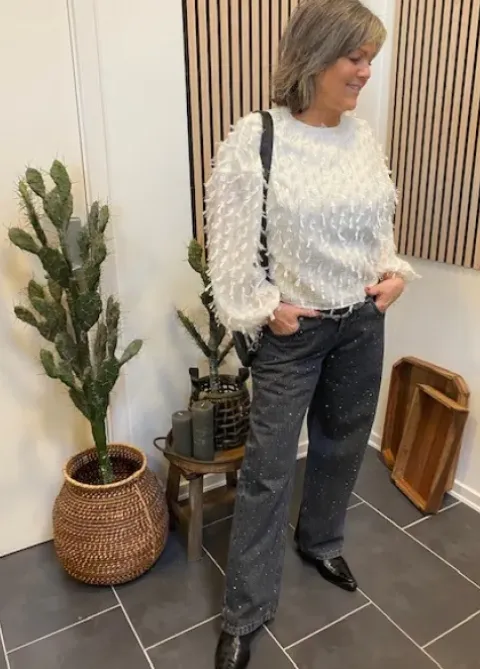 Co Couture Skylar Stone Block Jeans