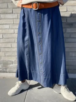 Co Couture Titus Denim Skirt