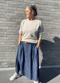 Co Couture Titus Denim Skirt
