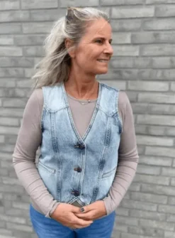 Co couture Vika Vest Denim Blue