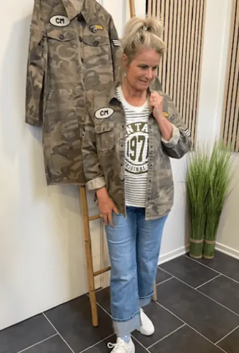 Costa Mani Badge Camouflage Skjorte/Jakke