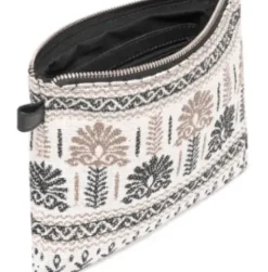 Depeche Clutch – Sand/Print I Textil – 16156