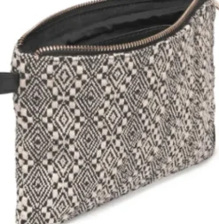 Depeche Clutch – Sort/Print I Textil – 16156