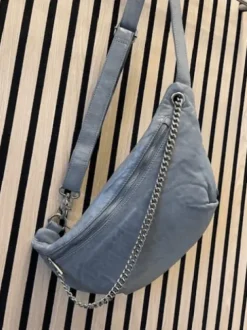 Depeche Grå Bumbag Med Sølvkæde