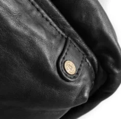 Depeche Mobile Bag Sort Med Guld Lynlåse – 15818