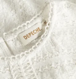 Depeche Nelly Hvid Blonde Bluse