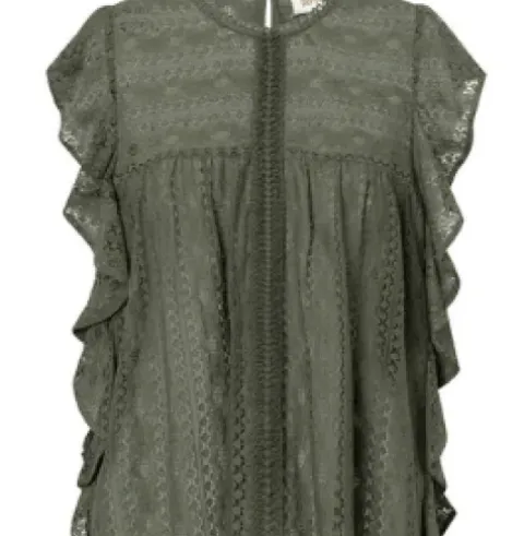 Depeche Nelly Khaki Bluse