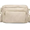Depeche Soft Sand Taske Med Guld Lynlåse – 14132