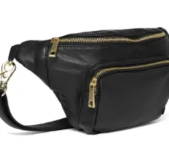 Depeche Sort Bumbag Med 2 Guld Lynlåse Style 13396
