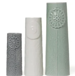 Dottir Lines Medium Hvid Vase