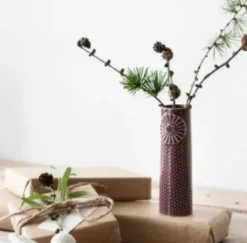 Dottir Waves Big Aubergine Vase
