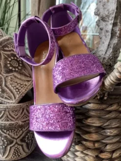 Duffy Lilla/Glitter Sandal
