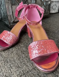 Duffy Lyserød/Pink Glitter Sandal