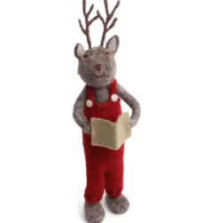 En Gry & Sif XL Boy Deer With Book 62 Cm