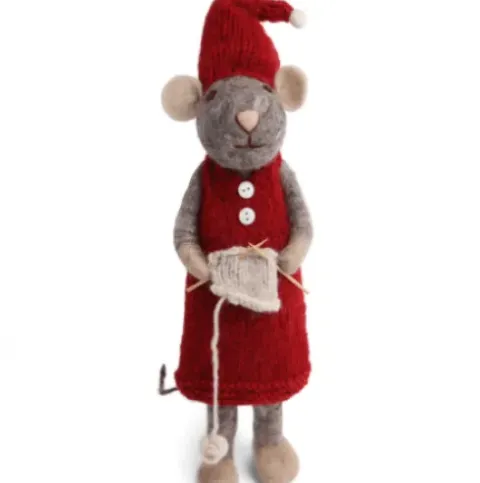 En Gry & Sif XL Girl Mouse Knitting 62 Cm