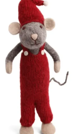 En Gry & Sif XL Grey Boy Mouse Red Pants 60 Cm