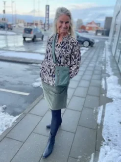 Freequent Cordy Armygrøn Nederdel