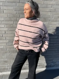Freequent Hara Strik Rosa Stribet