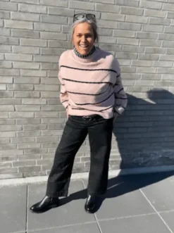Freequent Hara Strik Rosa Stribet