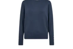 Freequent Katie Pullover Petrol Blå – SPAR 50%