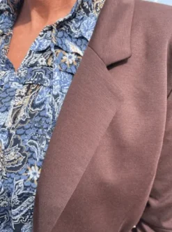 Freequent Nanni Coffee Farvet Blazer