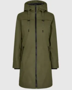 Freequent Rain Jacket Army