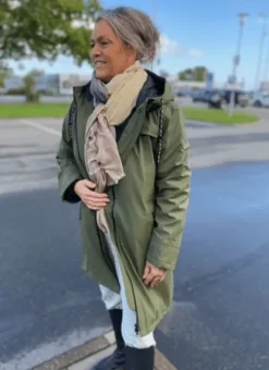 Freequent Rain Jacket Army