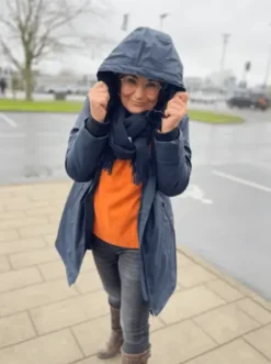 Freequent Rain Jacket Navy