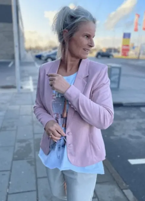 Freequent Rosa Farvet Nanni