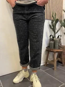 Haute Lamitie Crop Logo Jeans