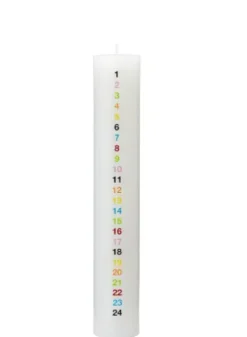 Kunstindustrien Kalenderlys Creme 6X40 Cm