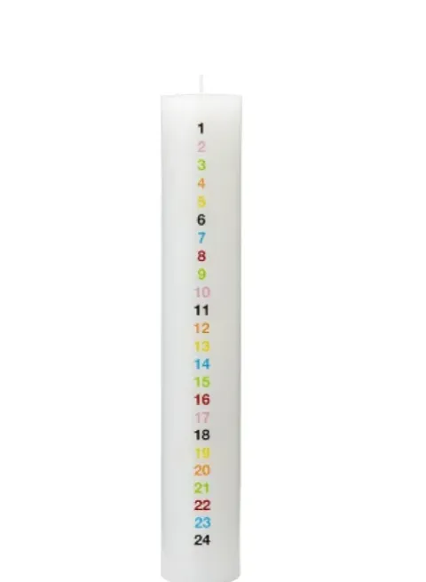 Kunstindustrien Kalenderlys Creme 6X40 Cm