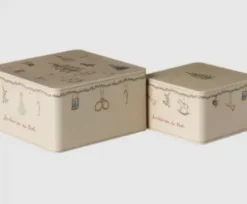 Maileg Metal Box 2 Stk Ambiance de Noel