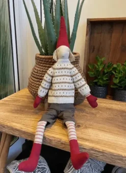 Maileg Pixy Boy Size 4 Beige-Brun Strik