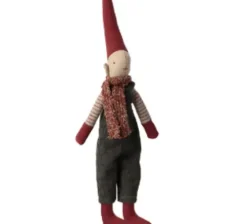 Maileg Pixy Size 1 Boy Med Grå Overalls
